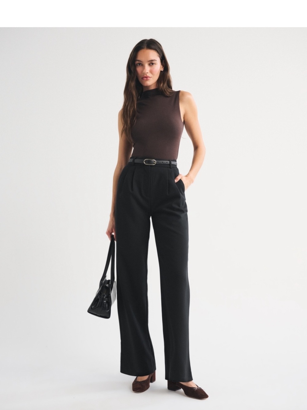NWT Abercrombie Sloane Tailored Wide Leg Pants